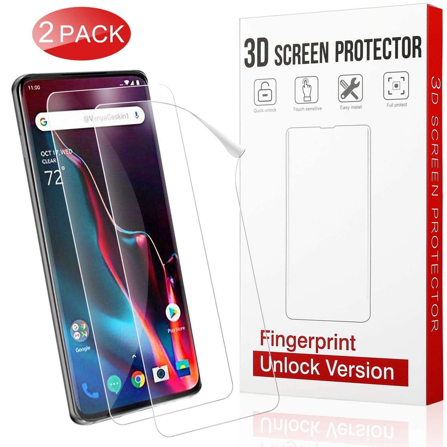 QITAYO Best OnePlus 7 Screen Protectors
