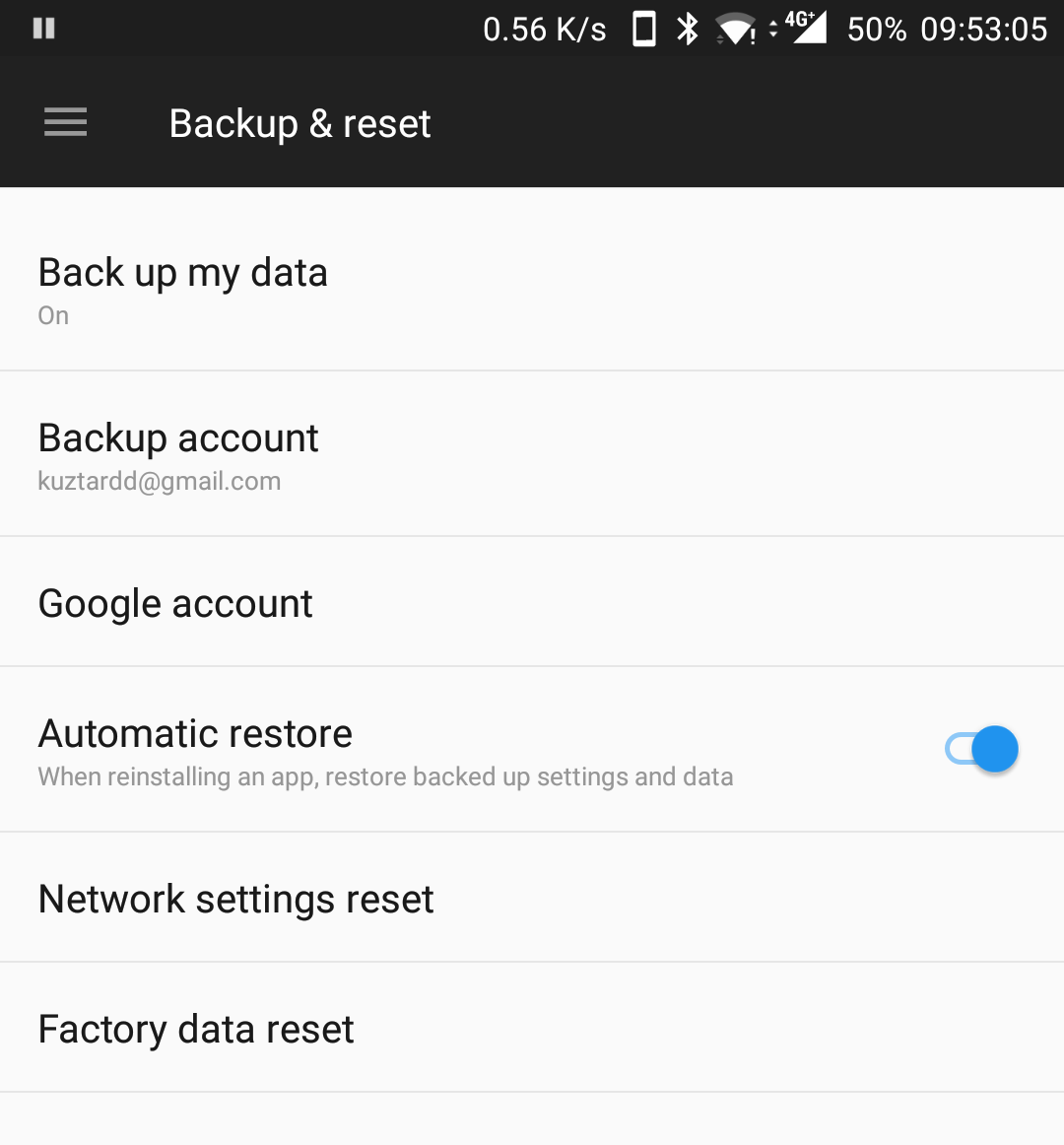 backup and rest OnePlus 7t