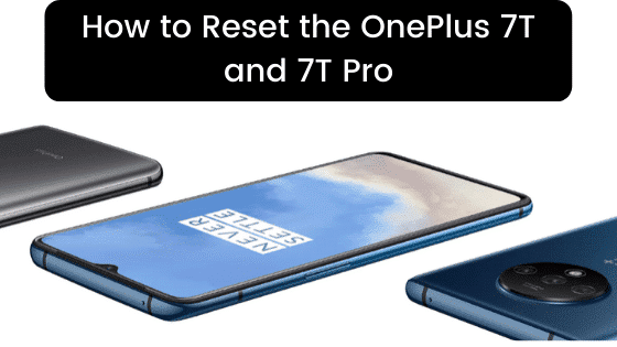 reset OnePlus 7t