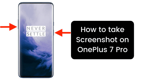 Take Screenshot on OnePlus 7 Pro